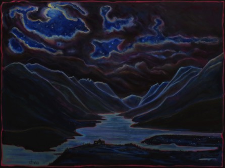 MOONLIGHT MOOD-WATERTON oil on canvas
36 x 48 $3600 MOONLIGHT MOOD-WATERTON oil on canvas
36 x 48 $3600